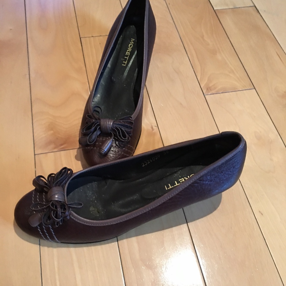 Chocolate Italians leather slip ons